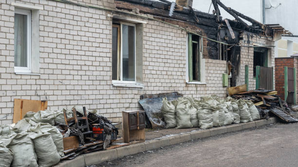 Professional Fire Damage Removal technician working in Deer Park, WA